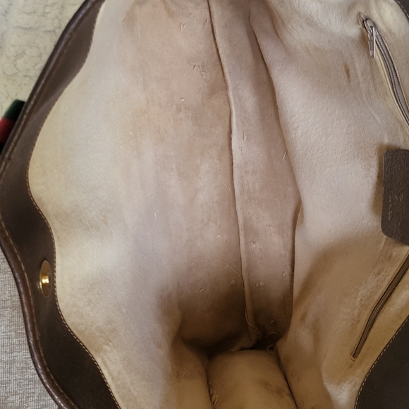 GUCCI GG Canvas Web Sherry Line Tote Bag.. Authentic!! - Picture 9 of 11